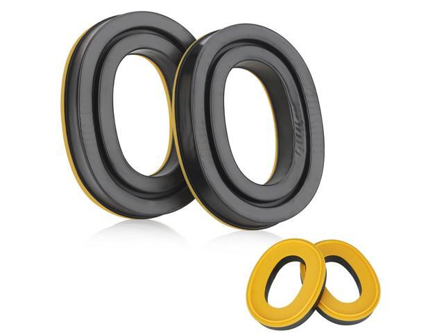 Upgraded Gel Ear Pads for 3M WorkTunes Hearing Protector (90541 90542), High Density Noise Reduction Replacement Gel Cups with Adapter Plates for...