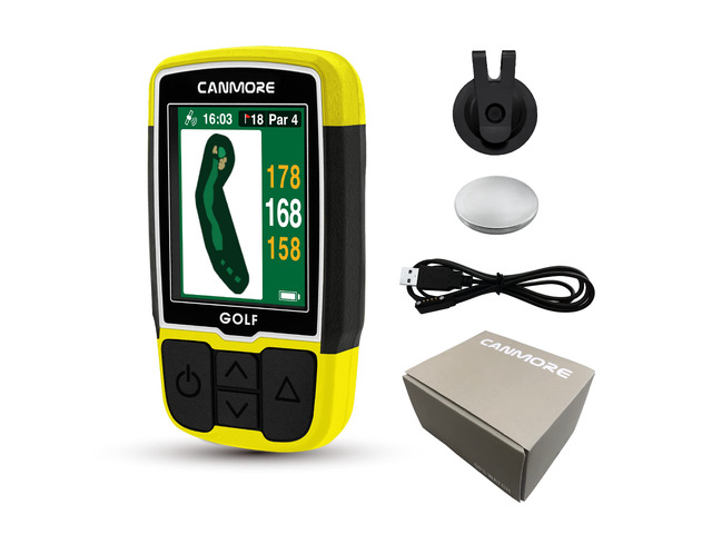 Sport HG200 Plus Golf Handheld GPS Device, Over 41,000 Preloaded Global Courses, Yellow