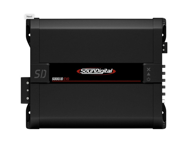 5000X1 5000 Watts 1 Channel Class D Car Audio Amplifier High-Power Compact Stereo Amp for Cars, Boats, and Motorcycles Crystal Clear Sound,...