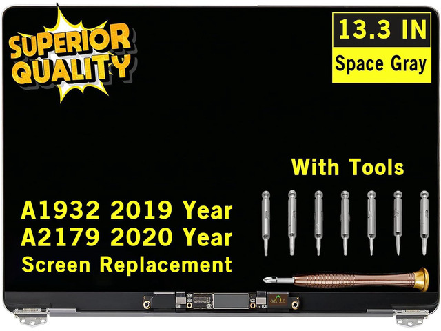 Screen Replacement for MacBook Air Retina A1932 2019 Year / A2179 2020 Year EMC 3302 EMC 3184 MVFH2 MVFJ2 MWTJ2 MWH22 LCD Display Full Assembly...