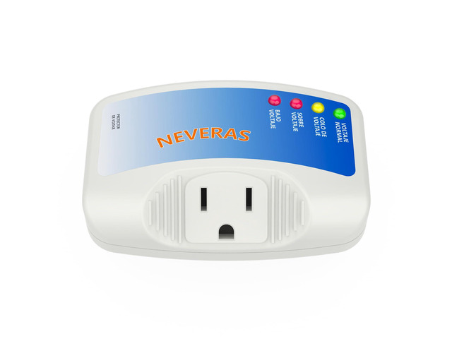 Refrigerator Surge Protector, Single Outlet Voltage Protector Home Appliances 120V 10A Voltage Brownouts Plug Outlet for Fridge TV Air Conditioners...