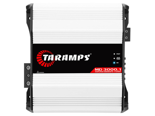 Taramps MD 3000.1 Amplifier 4 Ohms 3000 Watts RMS 1 Channel Full Range, Car Audio Monoblock, LED Monitor Indicator, Class D Great for Subwoofer, MD 3k