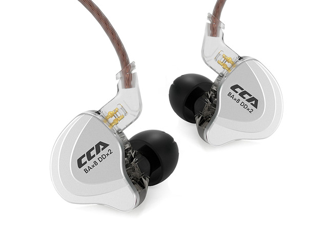 C10 in Ear Monitor Headphones 10 Hybrid Drivers Wired Earbud 4BA 1DD HiFi IEM Earphones Stereo Noise Isolating Earphone with Detachable Cable for...