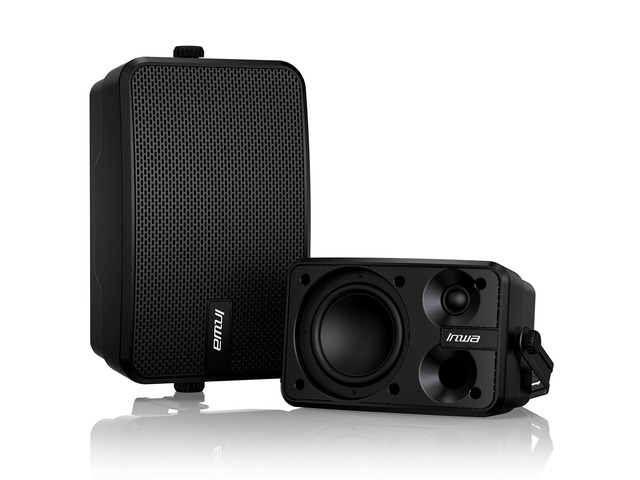 Outdoor Bluetooth Speakers, 400W Active Passive Wall Mount Speaker, Waterproof Wireless Indoor/Outdoor Stereo Sound Set W/Aux in, Sound System for...