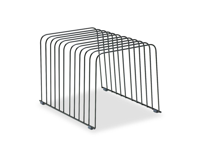 72112 Desktop Organizer, 11 Sections, Wire, 9' x 11-3/8' x 8', Black