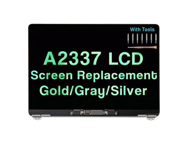 Screen Replacement for MacBook Air M1 A2337 2020 2021 13' EMC 3598 MGN63 MGN93 MGND3 MGN73 MGNA3 MGNE3 LCD Display Assembly Kit (Space Gray)