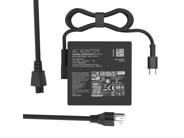 100W Type C Rog Ally Laptop Charger Compatible with Asus Zenbook Chromebook Z13 X13 Gv301 Gz301 14 14X Um425Qa Gz301Ze USB-C Laptop Adapter