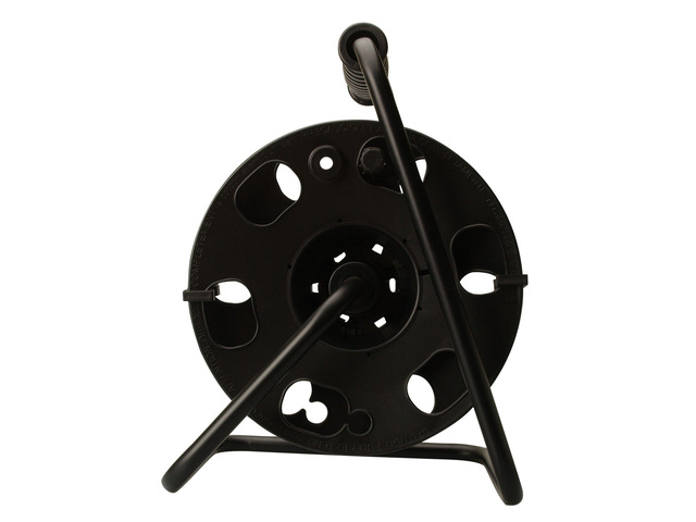 Heavy Duty Metal Extension Cord Reel Stand, Holds up to 100 Ft 14/3 Cords, Black, 22849