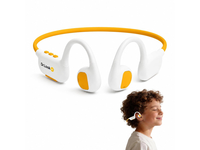 Kids Headphones - Bluetooth 6.0 Air Conduction Open Ear Kids Bluetooth Headphones - 85dB Safe Volume, IPX4 Waterproof - with Mic for School,...
