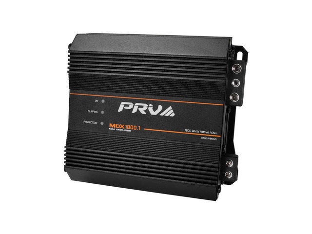 MDX1800.1 1 Ohm Mini Car Audio Amplifier 1 Channel 1800 Watts RMS Ultra Compact Full Range Monoblock Class D Amp for Powersports, Motorcycles, ATV,...