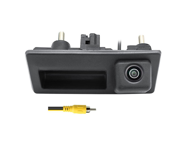HD 720P Vehicle Backup Camera for Audi A4L A5 A3 Q3 Q5 RS6 for VW Passat Tiguan Jetta Sharan Touareg Lavida Skoda, Car Rear View Trunk Handle Camera
