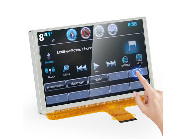 8' Touch Screen of LCD Digitizer Navigation Radio Replacement for Chevy GMC, 2014-2018 Silverado Sierra, 2015-2019 Tahoe Yukon Suburban Colorado...