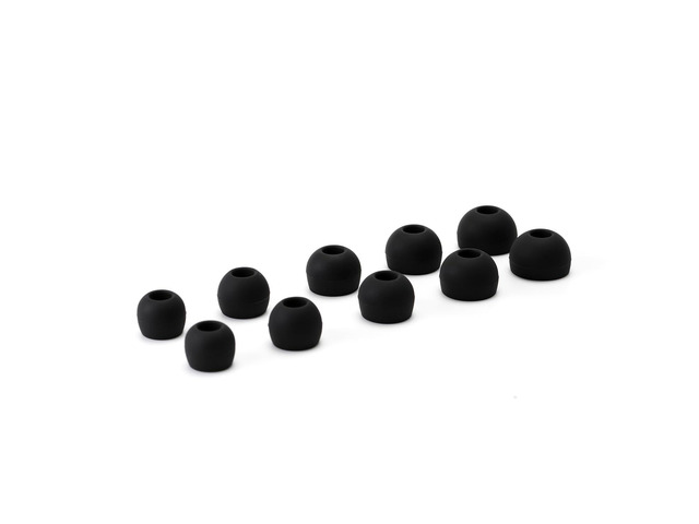 ELOIT Velvet Silicone Earphones Ear Tips for Nozzle Size 3-5mm, Replaceable HiFi IEMs Earbuds Smoothly Deeply Eartips with 5 Size (Full Size(5 Pairs))
