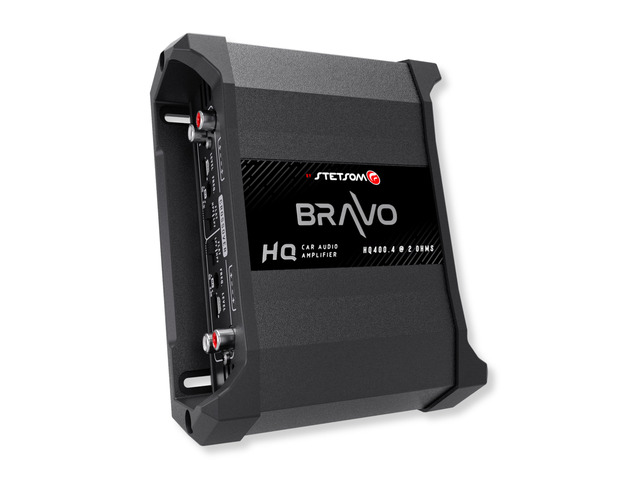 Bravo HQ 400.4 - Multichannel Car Audio Digital Amp, 2 Ohms Stable - 400 Watts RMS 4 Independent Channels, Variable Crossover, Full Range, Car...
