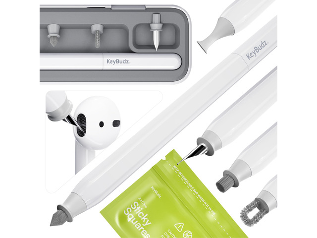 Air Care 2.0 AirPods Cleaning Kit - Patented Multi-Tool Cleaner with Interchangeable Brush Tips for AirPods, iPhone and Apple Devices with Sticky...