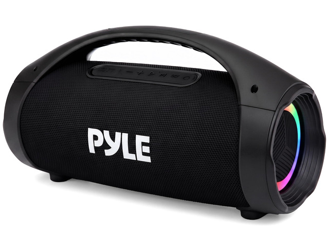 Portable Bluetooth Boombox Speaker - 100W Peak Power, 19H Battery, FM Radio, USB Playback, Aux in, TWS Pairing - Use for Home, Outdoor, Travel -...