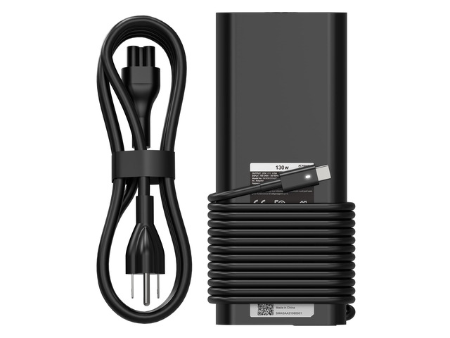 130W USB C Type C Laptop Charger AC Adapter for Dell XPS 15 17 2in1 9575 9500 9700 Precision 5530 2in1 5550 5750 3560 Latitude 5520 5540 5420 3520...
