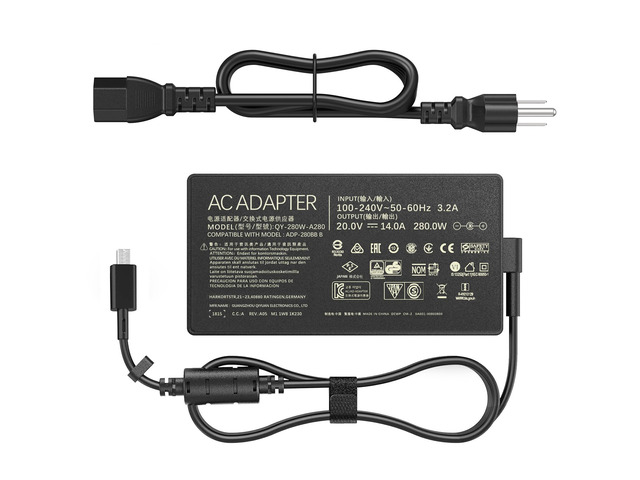 280W Laptop Charger Compatible with ASUS ROG Strix G18 G16 (2025) G815 G615, TUF Gaming F16 FX608, Zephyrus G14 G16, 20V 14A Replacement Power...
