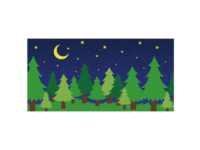 10 x 16 ft Enchanted Forest Camping Backdrop Scene Camping Background Supplies Forest Night Scene Photography Background for Theme Party Photo...