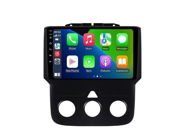 4+64GB Car Radio Stereo for Dodge Ram 1500 2500 3500 2013 2014 2015 2016 2017 2018 2019 w/Manual AC Upgrade Dash Kit, 8-Core Android 14 9' QLED...