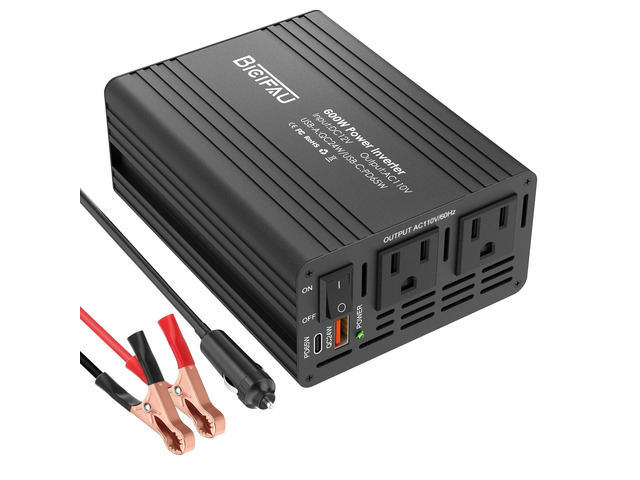 600W Car Power Inverter 12V to 110V 65W USB-C Dual Outlets 65w Fast Charging