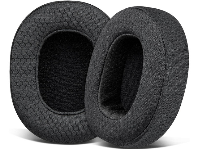 Mesh Earpads for Skullcandy Crusher Evo/Hesh ANC/Hesh Evo - Black for Skullcandy Crusher(Wireless/ANC/Evo/540), Hesh(3/ANC/Evo), Venue ANC...