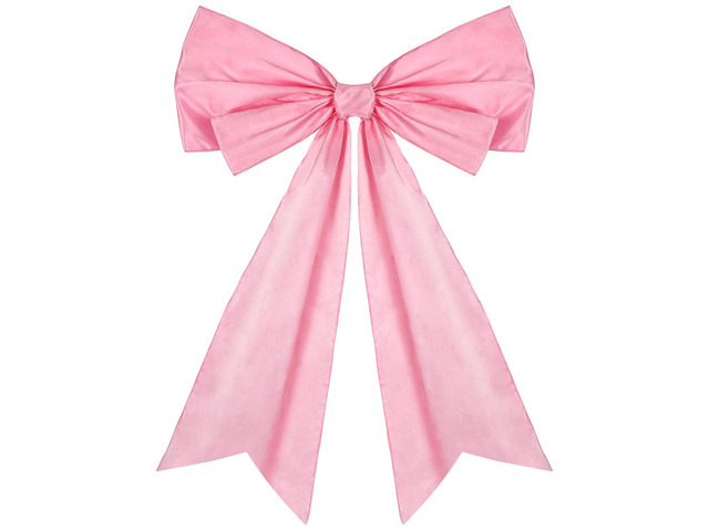 1 Pcs Large Pink Coquette Bow for Backdrop 27.6 x 21.7 Inches Big Pink Bows Room Wall Decor Giant Ribbon Tie Hanging Gift for Birthday Bachelorette...