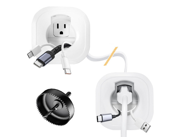 in Wall Cable Management Kit, Cord Hider for Wall Mounted TV - Includes Power & Low Voltage Cable Management