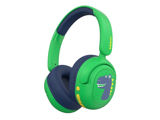 Bluetooth Kids Headphones, Wireless Headphones for Kid with Mic, 75/85/94dB Volume Limited, Includes 3.5mm Aux Cord, Foldable Dinosaur Teens...