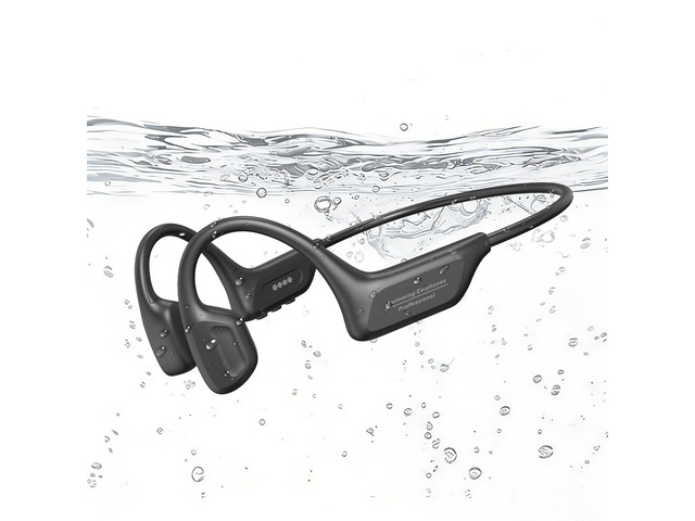 Swimming Headphones Underwater, Bone Conduction Swimming Headphones IPX8 Waterproof Open Ear Headphones with 32GB Built-in MP3, Bluetooth 6.0 Dual...