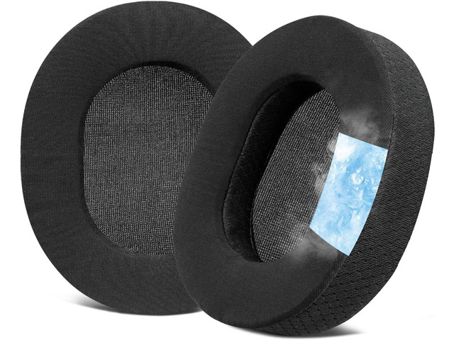 Cooling Earpads for Arctis 7/9/(Not Fit Nova) - Black for Arctis 7/7+/7P/7X/7P+/7X+, Arctis Pro, Arctis 9/9X, Arctis 5/3/1, Arctis Prime
