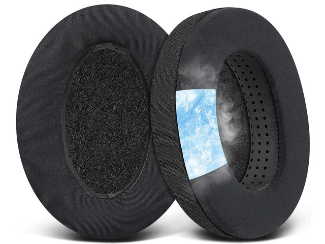Cooling Earpads for Sennheiser HD600/HD650/HD6XX - Black for HD600/HD650/HD660 S/HD660 S2/HD6XX/HD58X/HD580/HD565/HD545/HD535 Headphones