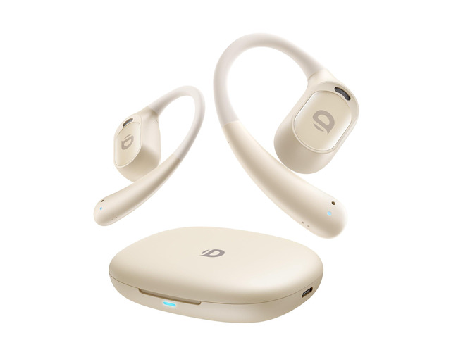 Open Ear Earbuds, True Wireless Open Ear Headphones with Earhooks, Air Conduction earphones, Touch Control, Dual Noise-Cancelling Mics, Up to 30...