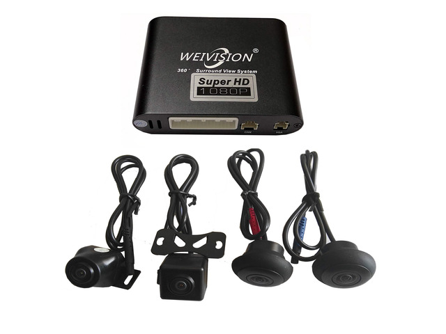 Super Hd 1080P Car 360 Degree Bird View Surround System DVR Record Backup Camera Parking Monitoring with HD Sensor