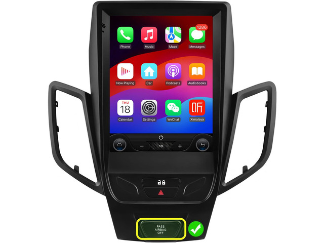 10.4 Inch HD Touchscreen Android 14 Stereo Car Radio Upgrade for Ford Fiesta 2009-2016 Wireless Apple Carplay Android Auto 2G+32G WiFi GPS...