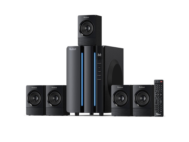 Surround Sound Systems Home Theater System, 6.5' Subwoofer 800 Watts Peak Power 5.1 Wired Stereo Speakers Strong Bass with ARC Optical Coaxial...