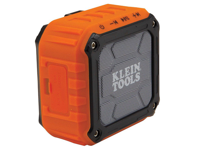 AEPJS1 Bluetooth Speaker, Wireless Portable Jobsite Speaker Plays Audio and Answers Calls Hands Free, IPX5, Worksite Ready