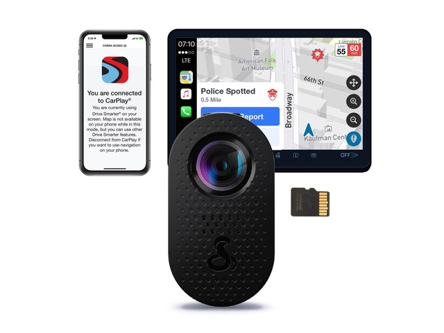 Discreet Dash Cam (SC120), QHD 1440P Video Resolution, Built-in WiFi Night Vision, Continuous Recording, Compact Design, 16 GB SD Card Included