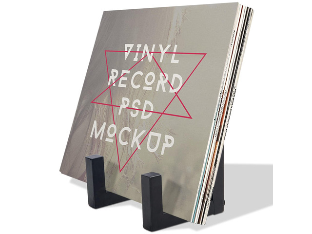 Vinyl Record Storage Holder, Black Lp Record Holder Metal Album Storage for Vinyl Records