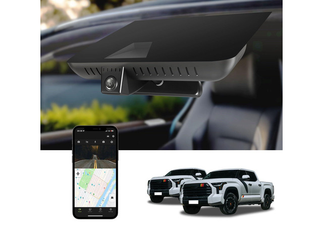 4K Dash Cam for 2022-2026 Toyota Tundra Sequoia 2023-2026 UHD 2160P Video,Built-in WiFi & APP,Loop Recording,G-Sensor, f/1.6 Aperture,No...