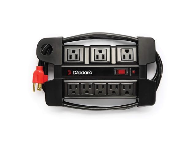 Tour-Grade Power Base - Surge Protector Outlet - Surge Protector Power Strip - Stage Power Strip with 6 ft Cable - 5 Standard and 3 Transformer-...