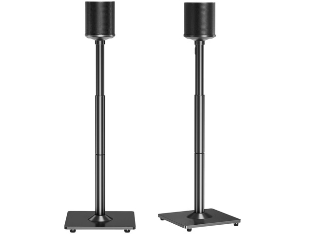 Speaker Stands for Sonos Era 100, Sonos One, One SL, Play:1, Height Adjustable 35'-43' Floor Standing Speaker Stands Pair with Cable Management,...
