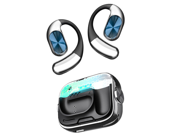 Open-Ear Headphones360° Rotating Charging Case, Ergonomic Earhook Bluetooth 6.0, IPX5, 60H Playtime, ENC Call Noise Reduction, Superior Sound...