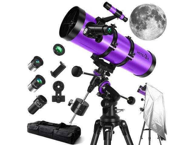 150EQ Newtonian Reflector Telescopes for Adults with Dust Cover High Powered, Professional Astronomy with Equatorial Mount, Phone Mount &...