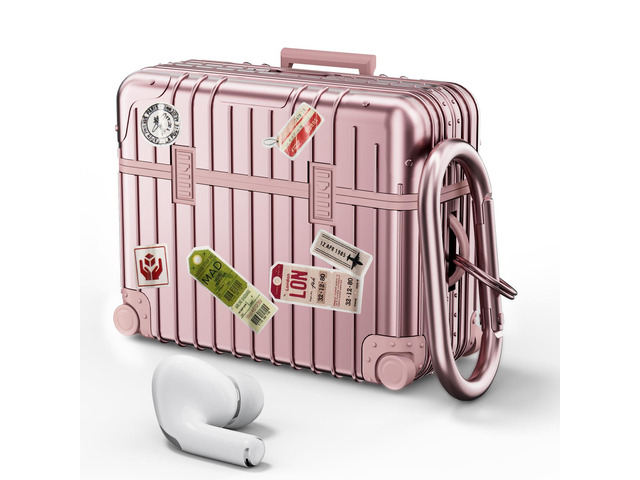 Compatible with AirPods Pro 2nd/1st Generation Case Cover, Cute Funny Suitcase Design Case for Airpods Pro 2nd/1st Gen, Fashion Protective Hard...