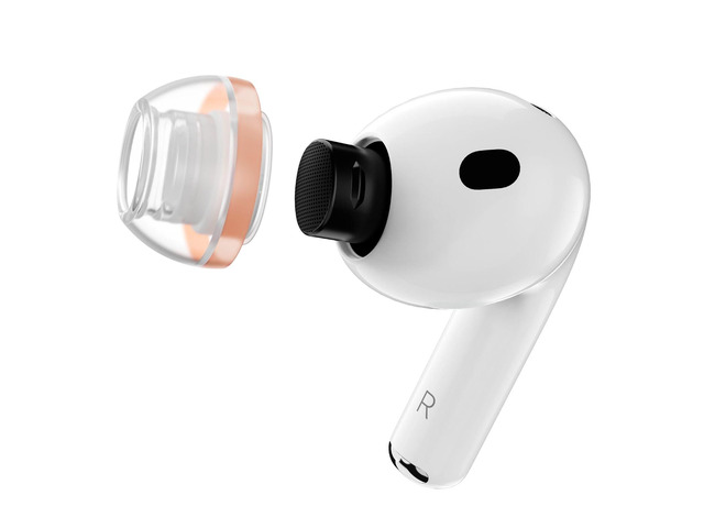 AuraFine for AirPods Pro 3 Patented Silicone Ear Tips and Adapters with Aura-Rib Dual-Density Core for Dynamic Stability and Enhanced Comfort (one...