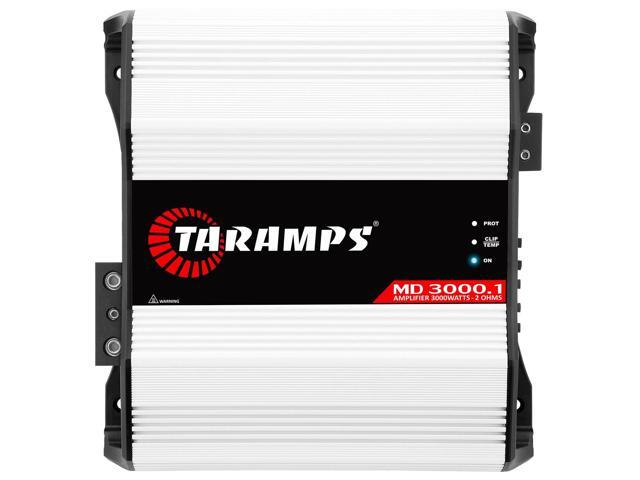 Taramps MD 3000.1 2-Ohm Car Amplifier, 3000W RMS Full Range Digital Monoblock Class D MOSFET, Crossover, Bass Boost, LED Indicator