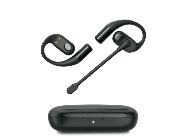 NoiseZero Open-Ear Wireless Earbuds with ENC Mic, Privacy-Focused Audio for Clear Calls, Open-Ear Headphones for Work, Travel & Running, IPX4,...