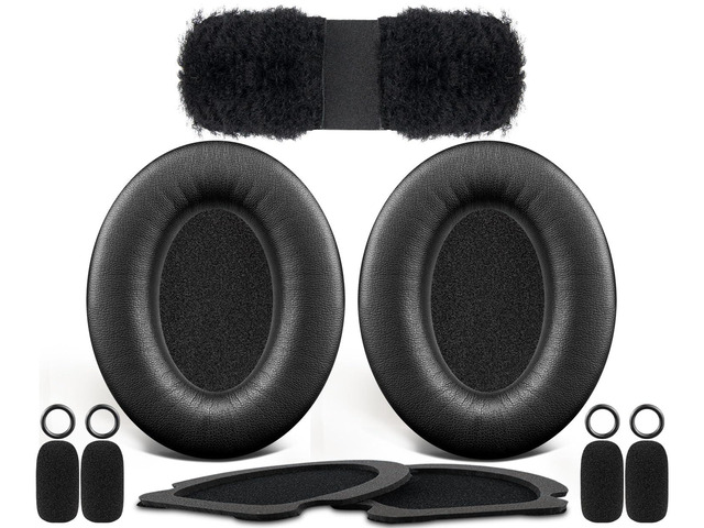 Replacement Kit for Bose Aviation (A20/X A10) - Black EarPads + Headband + Mic Cover for (A20/X A10) Headphones