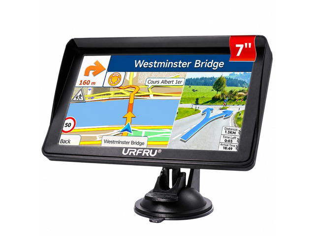 7-inch GPS Navigator for Car Truck RV with Hood, No Network Needed 2026 Offline Maps with Free Update, Custom Route by Truck Size, Voice...